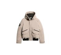 Superdry Herren Wattierte City Bomberjacke Dunkelbeige Strukturiert XL