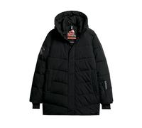 Superdry Herren City Chevron Padded Parka JKT A4-gepolstert, schwarz, Small