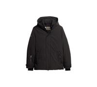 Superdry Herren Wattierter City Windparka mit Kapuze Schwarz M