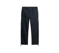 Superdry Herren Weit geschnittene Cargohose aus Bio-Baumwolle Finster Marineblau 33/32