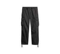 Superdry Herren Weit geschnittene Parachute Hose Tafelschwarz 32/32