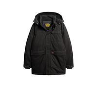 Superdry Herren Workwear Hooded Parka Jacke, Schwarz, Small