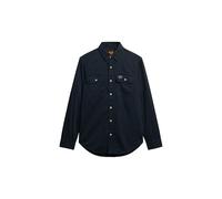 Superdry Cotton Workwear Langarmhemd L Eclipse Navy