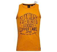 Superdry Herren Workwear Tanktop mit Grafik Umbrabraun Abendrot M