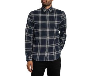 Superdry Holzfällerhemd Aus Baumwolle, Blau XL