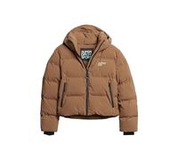 Superdry Hooded Boxy Puffer Jacket Jacke für Damen, Rawhide Brown, 40