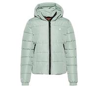 Superdry Hooded Spirit Sports Puffer Jacke für Damen, Helles Jadegrün, 36