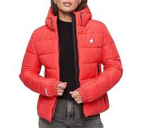 Superdry Hooded Spirit Sports Puffer Jacke für Damen, Rosa (Active Pink), 36