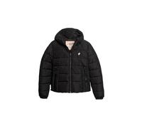 Superdry Hooded Spirit Sports Puffer Jacke für Damen, Schwarz, 40