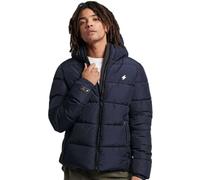 Steppjacke SUPERDRY "HOODED SPORTS PUFFR JACKET" Gr. XXL (52), blau (eclipse navy) Herren Jacken Steppjacken (46363744-XXL)