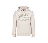 Superdry Hoodie Herren Regular Fit Baumwoll-Stretch beige, 3XL
