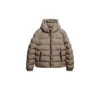 Superdry Kapuzen Sport Pufferjacke - Beige rameau