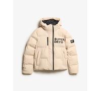 SUPERDRY ® Kastige Ski-Steppjacke mit Kapuze - 10 (38) - Off Grey (7SJ)