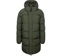 Superdry Lange Pufferjacke Hooded Moosgrün - Größe XXL Dunkelgrün XXL