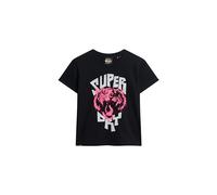 Superdry Lo-Fi Rock Graphic Fitted Tee C3-Basic Printed T.Shirt (W), Damen-Oberbekleidung, 44