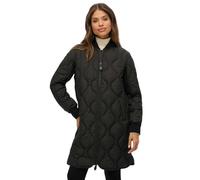 Steppjacke SUPERDRY "LONG QUILTED LINER JACKET", Damen, Gr. M, schwarz, Web, Obermaterial: 100% Polyester, unifarben, relaxed fit, Jacken Steppjacke (72257944-M)