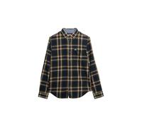Superdry Hemd Herren M4011047a Lumberjack Karo Langarm Navy Blau Größe M