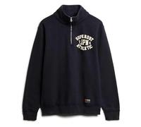 Superdry, M2013983A Vintage Athletic Half Zip Sweatshirt, Eclipse Navy, XXL, Herren