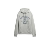 Superdry Hoodie SD-Athletic ESS - 100% Seide - Herren L Cadet Grey Marl