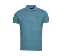 Superdry Mens Classic Pique Polo Polohemd, Desert Sky Blue Grit, Medium