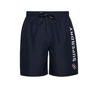 Superdry Mens Code APPLQUE 19INCH W2-Swim Shorts, Deep Navy, X-Large