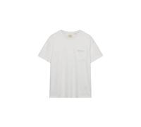 Rundhalsshirt SUPERDRY "COTTON CLASSIC LINEN PKT TEE", Damen, Gr. XXL, lime weiß, Single Jersey, Obermaterial: 80% Baumwolle, 20% Leinen, unifarben, relaxed fit normal, Rundhals, Shirts Rundhalsshirt,
