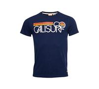 Superdry Mens M1010891A CALI SURF Graphic Tee 180, Nautical Navy, XXL