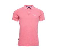 Superdry Mens M1110014A Polo Shirt, Maldive Pink, S