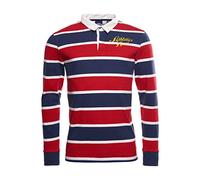 Superdry Mens M1110189A Polo Shirt, Lauren Navy Stripe, XL
