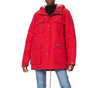 Superdry Mens Mountain Padded Parka, Hike Red, L