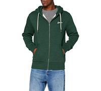 Superdry Mens OL Classic Zip Hood Sweater, Willow Green Grit, Small