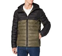 Superdry Mens Radar Quilt Mix Padded Jacket, Dark Moss, L
