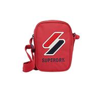 Superdry Mens Sportstyle Side Shoulder Bag, Risk Red, One Size