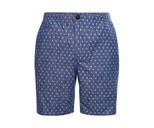 Superdry Mens SUNSCORCHED Chino Shorts, Indigo Texture, Small