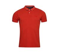 Superdry Mens Vint Destroy Polo Polohemd, Americana Red, Large