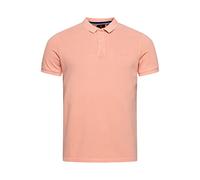 Superdry Mens Vint Destroy Polo Polohemd, Antique Peach, Large