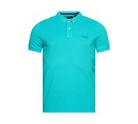 Superdry Mens Vint Destroy Polo Polohemd, Aruba Aqua, 3X-Large
