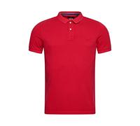 Superdry Mens Vint Destroy Polo Polohemd, Raspberry Pink, Large