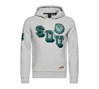 Superdry Mens Vintage Athletic Hood Kapuzenpullover, Glacier Grey Marl, L