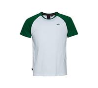 Superdry Mens Vintage Baseball Tee T-Shirt, Optic/Field Green Marl, XX-Large
