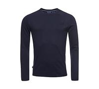 Superdry Mens Vintage Logo EMB LS TOP Shirt, Eclipse Navy, S