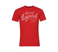Superdry Mens Vintage Merch Store Tee T-Shirt, Soda Pop Red Slub, Small