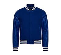 Superdry Mens Vintage Varsity Bomber Jacke, Regal Blue, L