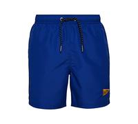 Superdry Mens Vintage Varsity Swimshort W2 - Swim Shorts, Regal Blue, Small