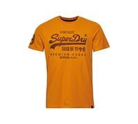 Superdry Mens Vintage VL Classic Tee T-Shirt, Thrift Gold Marl, XX-Large