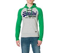 Superdry Mens VL Duo Raglan UB Hood Hooded Sweatshirt, Grey Marl, XL
