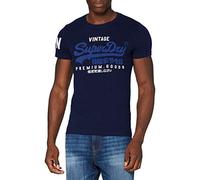 Superdry Mens VL NS Tee T-Shirt, Midnight Blue Grit, Medium