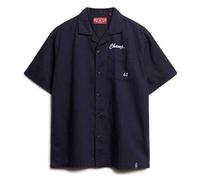 Superdry, Merchant Resort Shirt, M4011007A, Nautical Navy, S, Herren
