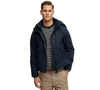 Superdry Herren Microfibre Arctic Windcheater Jacke mit Kapuze Dunkelmarineblau L