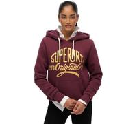 Superdry Mfg Original Metallic Kapuzenpullover XL Fig Purple